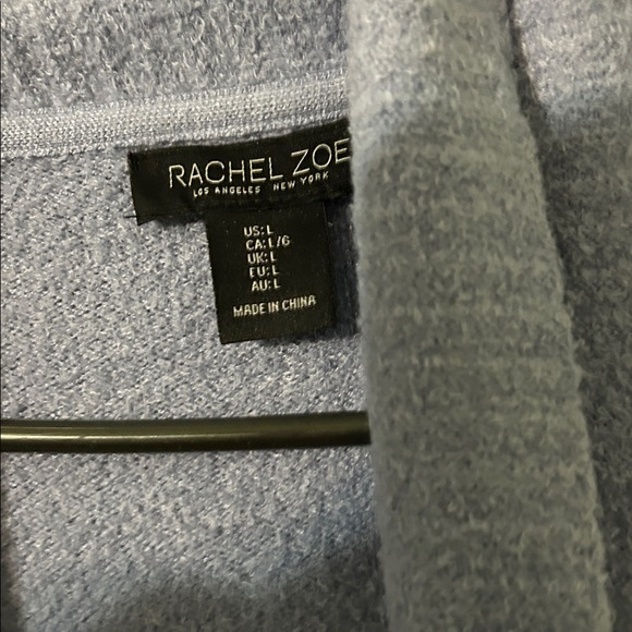 Women's Cozy Open-Front Sweater - Light Blue Rachel Zoe size Large - Picture 5 of 7